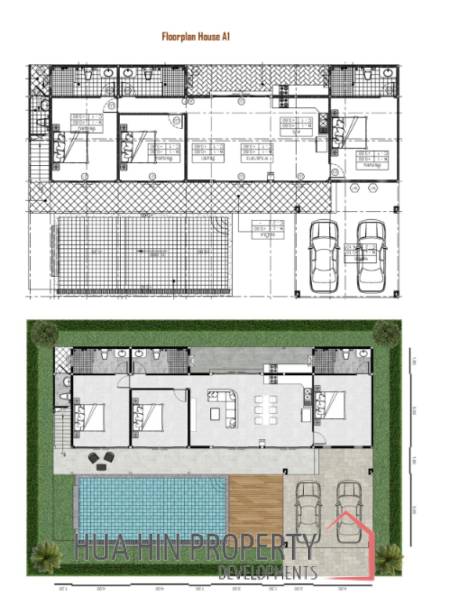 3 Bed 4 Bath 280 SQ.M LA LUCA City Villa Hua Hin , Fully furnished 3 Bed 4 Bath 280 SQ.M LA LUCA City Villa Hua Hin , Fully furnished