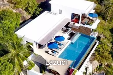 Seaside Splendor: Luxurious 4-Bedroom Sea View Villa in Koh Phangan