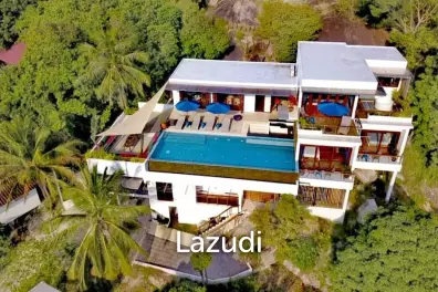 Seaside Splendor: Luxurious 4-Bedroom Sea View Villa in Koh Phangan