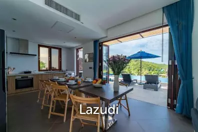 Seaside Splendor: Luxurious 4-Bedroom Sea View Villa in Koh Phangan