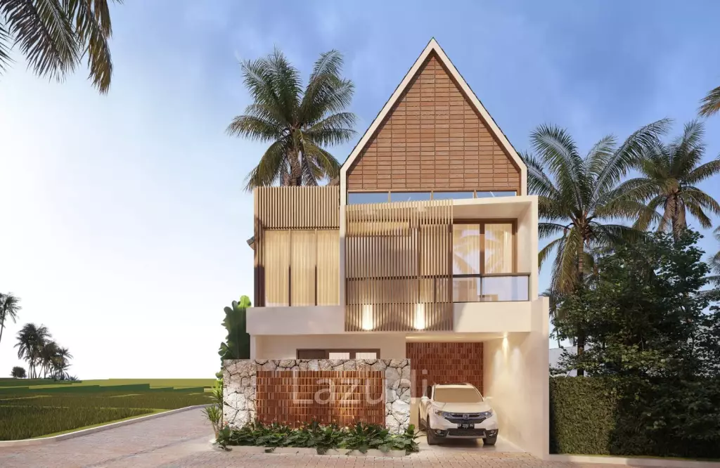 Beautiful new Development in Kedungu with Rice Field views for Freehold purchase