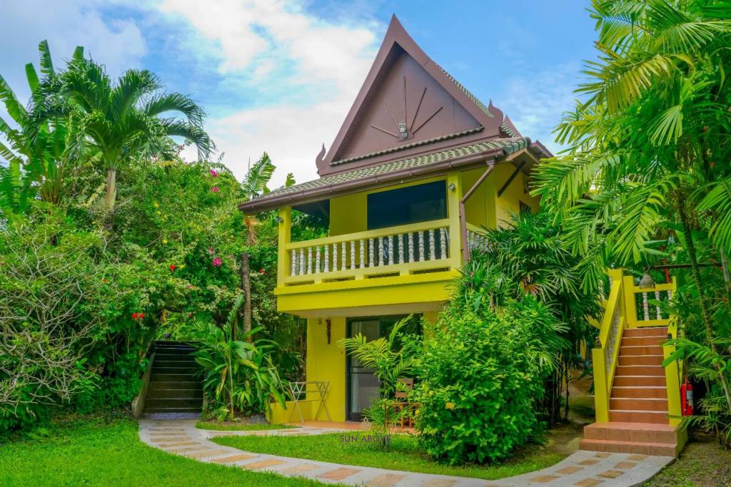 A Property of 2400 Square Meters with Bungalows ,studio and House at Nai Yang Phuket.