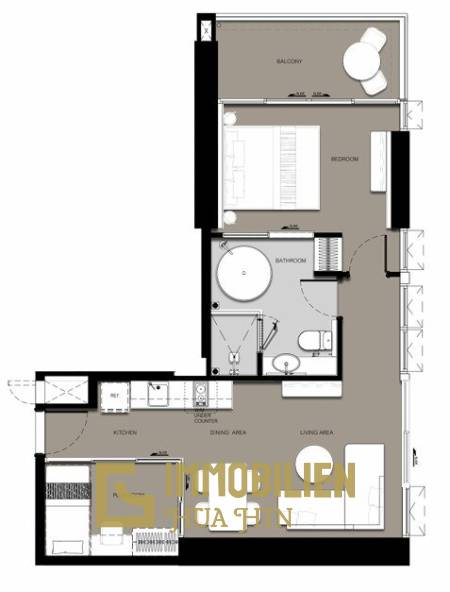 1 Bed Extra Bliss 1 Bath 61.37 SQ.M VEHHA