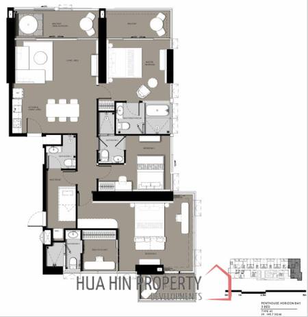 Penthouse 4 Bed 146.08 SQ.M VEHHA