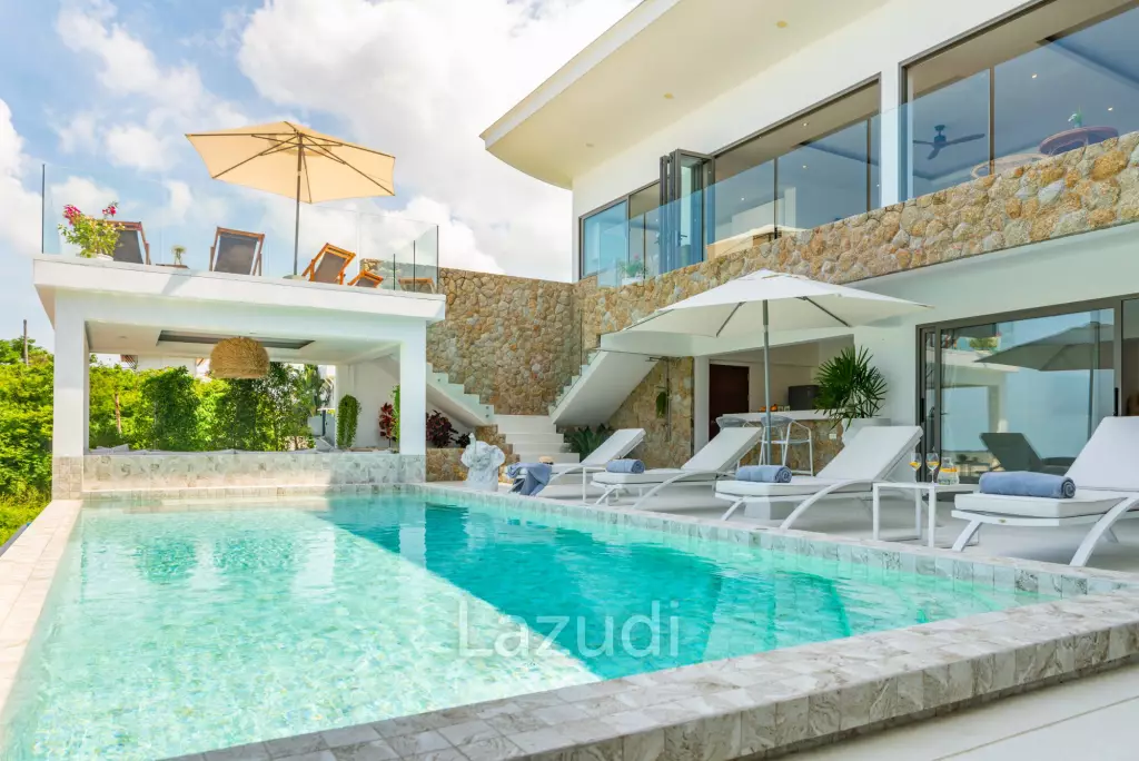 Stunning 5-Bed Sea View Villa in Bo Phut Hill