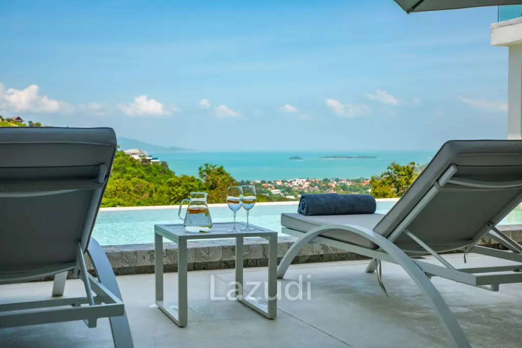Stunning 5-Bed Sea View Villa in Bo Phut Hill