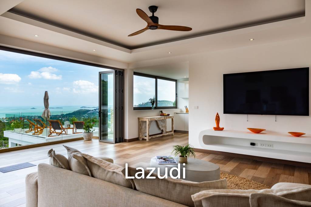 Stunning 5-Bed Sea View Villa in Bo Phut Hill