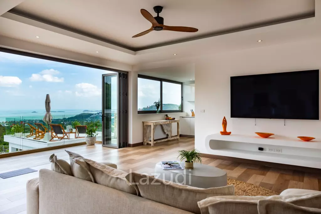 Stunning 5-Bed Sea View Villa in Bo Phut Hill