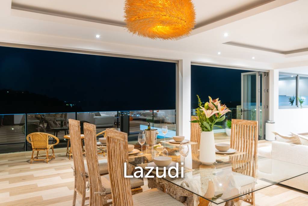 Stunning 5-Bed Sea View Villa in Bo Phut Hill