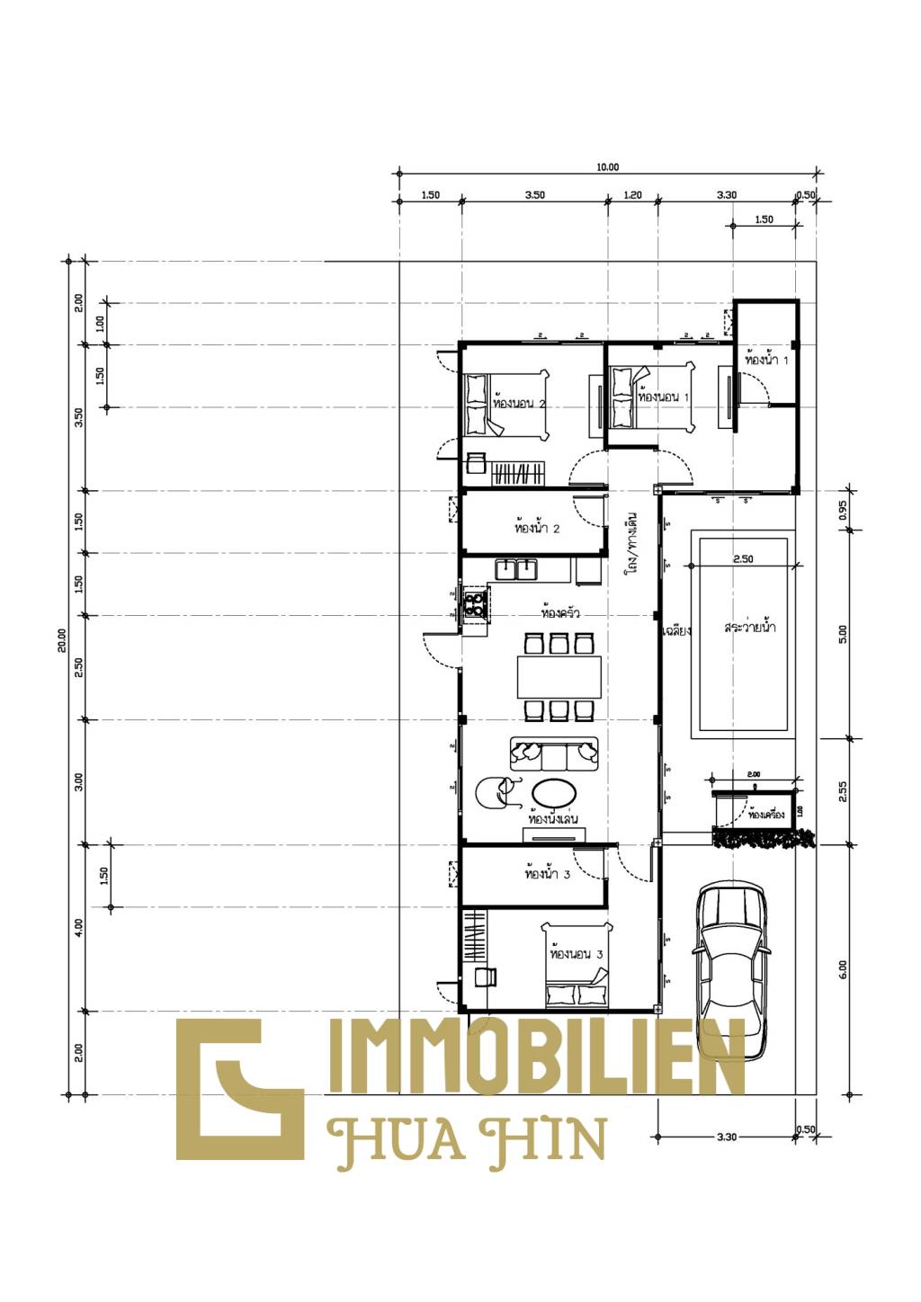 200 qm 3 Bett 3 Bad Villa Für Verkauf