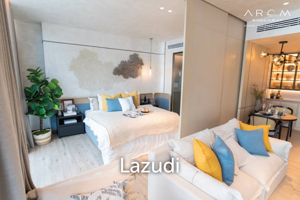 1 Bed 1 Bath 54.54 SQ.M. Arom Wongamat