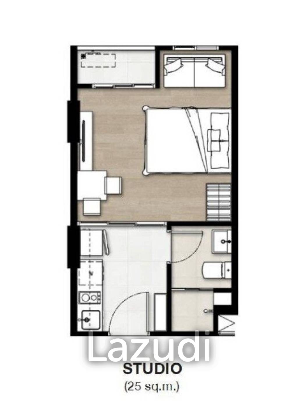 Studio 1 Bath 28.50 SQ.M The Origin Kathu – Patong