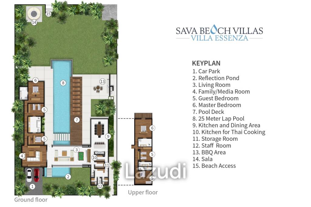 Beach Front Villa Essenza 6 Bed 823 SQ.M Sava Beach Villas