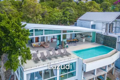 Seaside Elegance: Luxurious 5-Bedroom Villa with Sublime Views of Chaweng Bay in Coral Cove