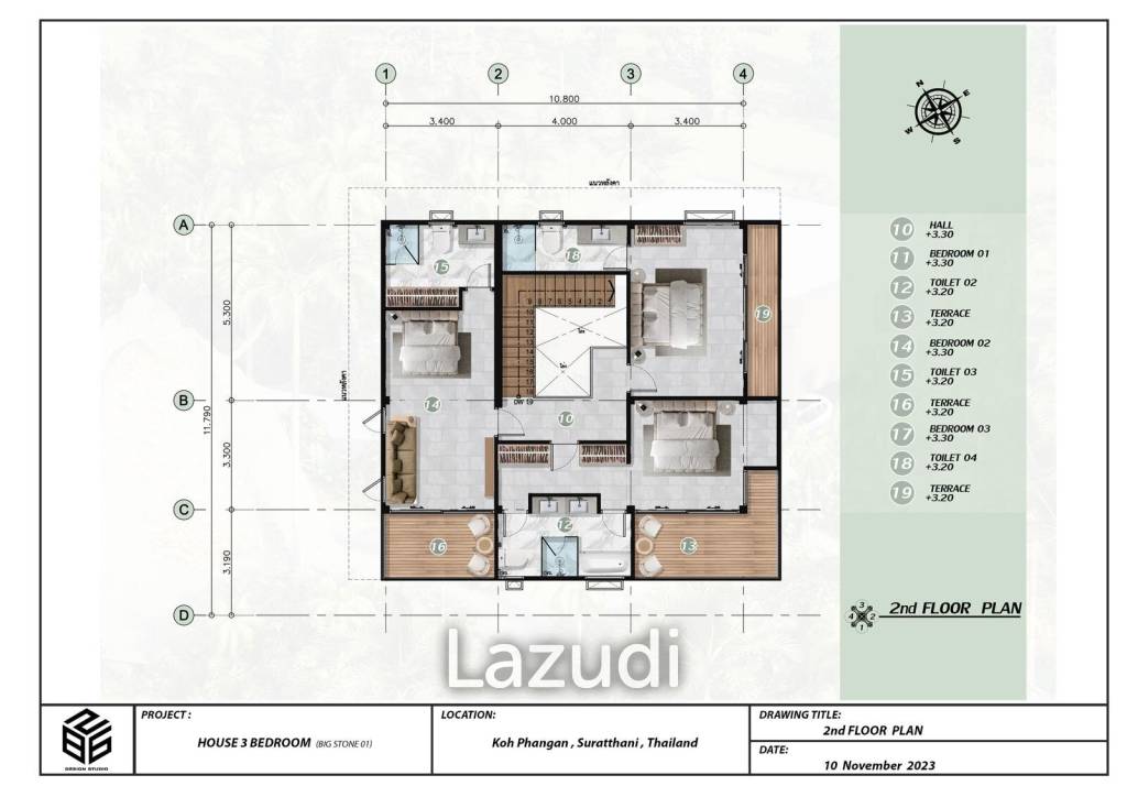 Seaside Elegance: A Modern 3-Bedroom Cubic Villa in Bantai, Koh Phangan,