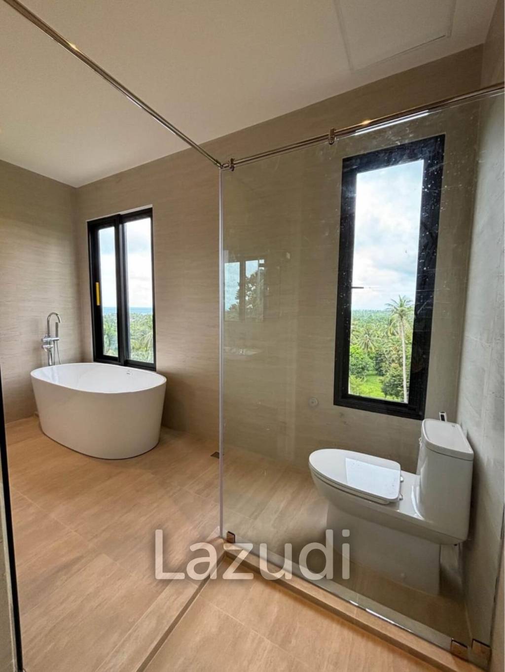 Seaside Elegance: A Modern 3-Bedroom Cubic Villa in Bantai, Koh Phangan,