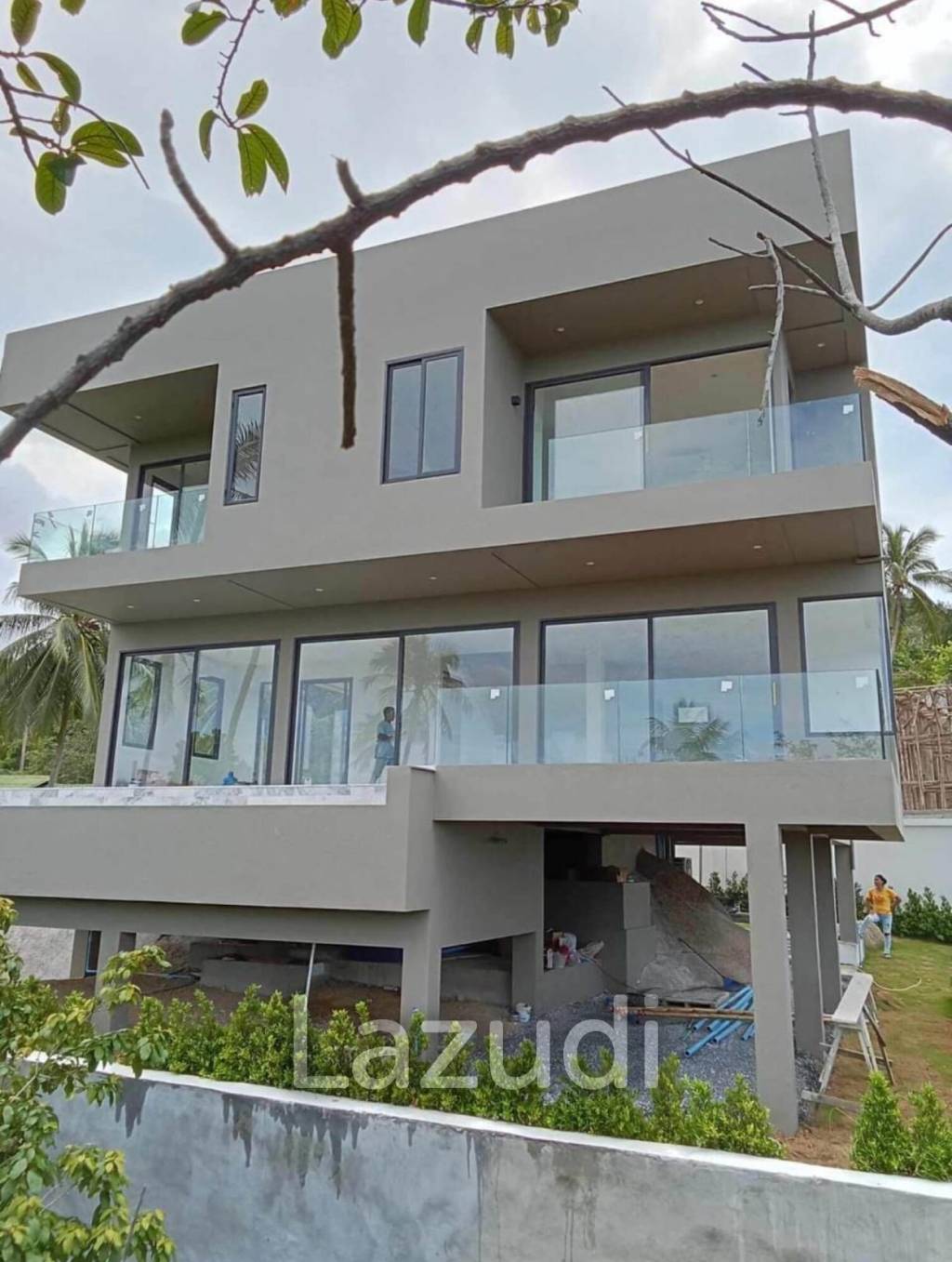 Seaside Elegance: A Modern 3-Bedroom Cubic Villa in Bantai, Koh Phangan,