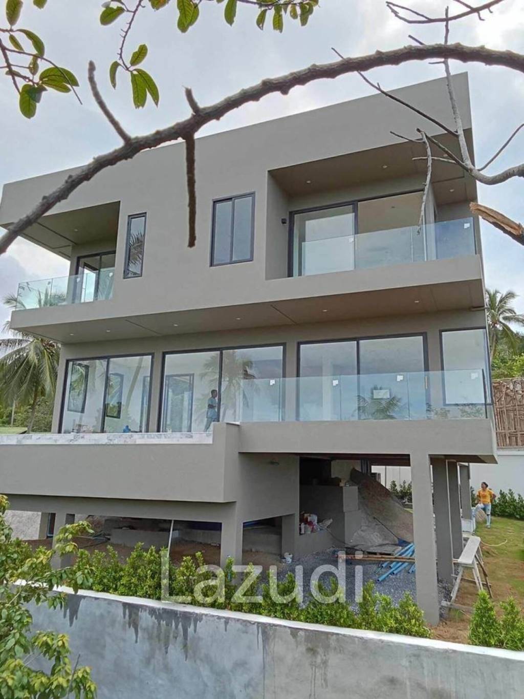 Seaside Elegance: A Modern 3-Bedroom Cubic Villa in Bantai, Koh Phangan,