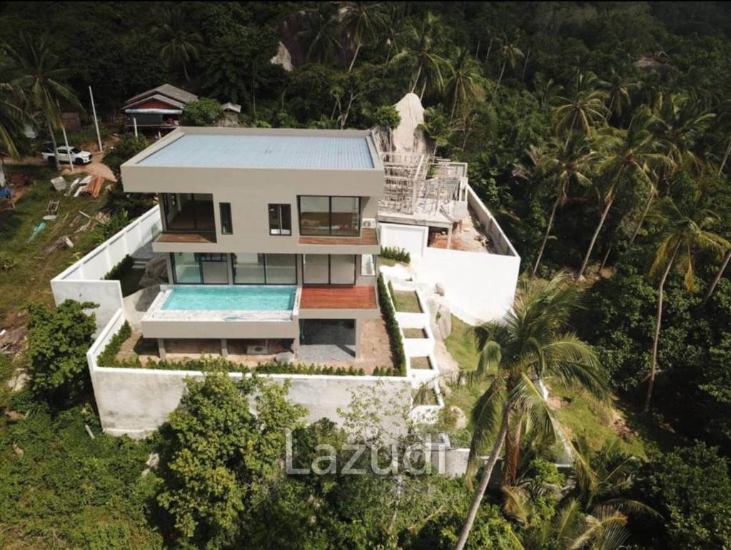 Seaside Elegance: A Modern 3-Bedroom Cubic Villa in Bantai, Koh Phangan,