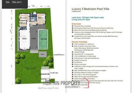 3 Bed 3 Bath 341 SQ.M. Baan View Khao Phase 2 Ready To Move In