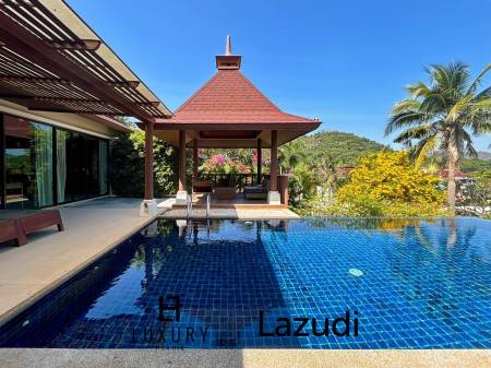 Panorama Khao Tao: Pool Villa im Bali-Stil mit 3 Schlafzimmern