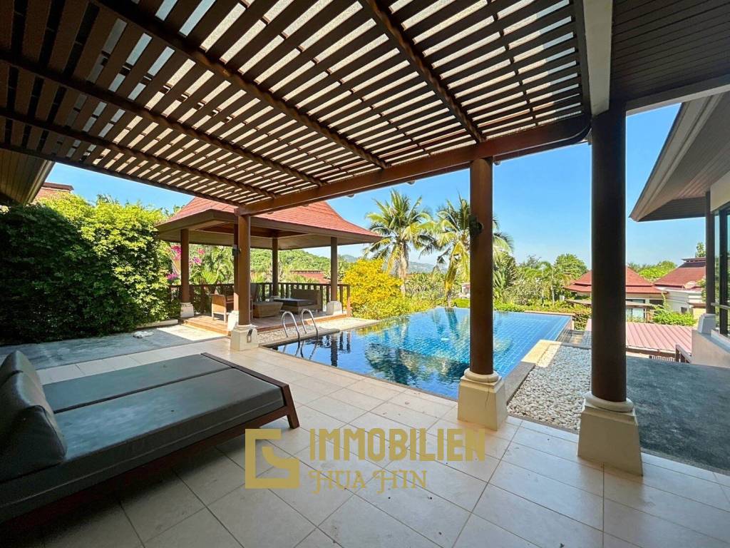 Panorama Khao Tao : Bali Style 3 Bedroom Pool Villa