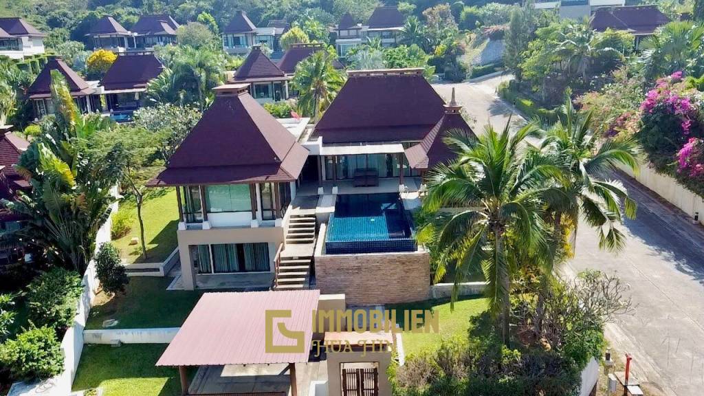 Panorama Khao Tao: Pool Villa im Bali-Stil mit 3 Schlafzimmern