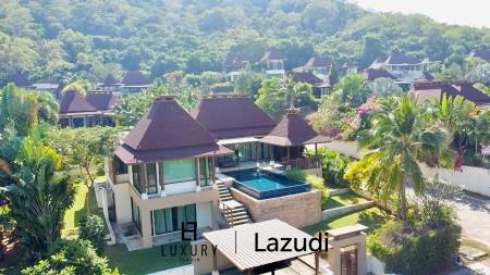 Panorama Khao Tao : Bali Style 3 Bedroom Pool Villa