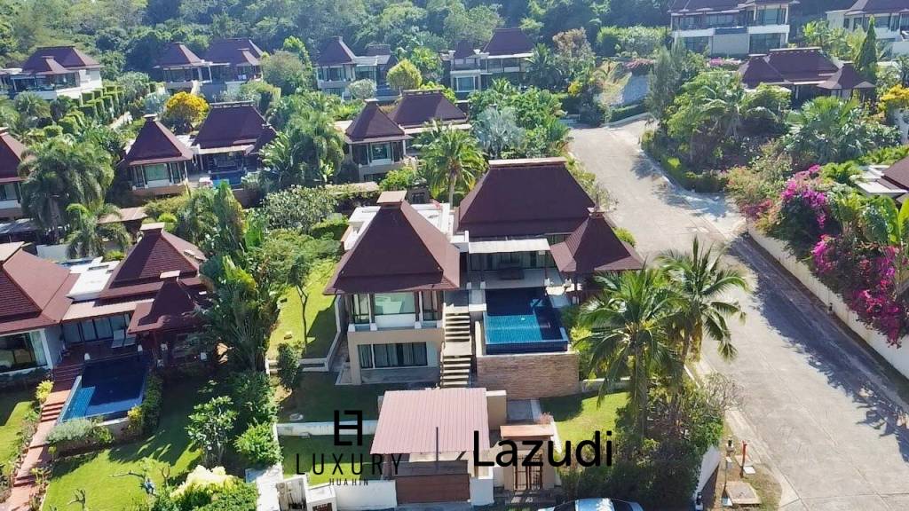 Panorama Khao Tao: Pool Villa im Bali-Stil mit 3 Schlafzimmern