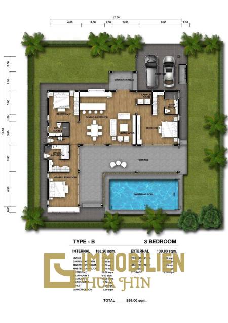 3 Bed 3 Bath 248.5 SQ.M Tavisa Luxury Villas