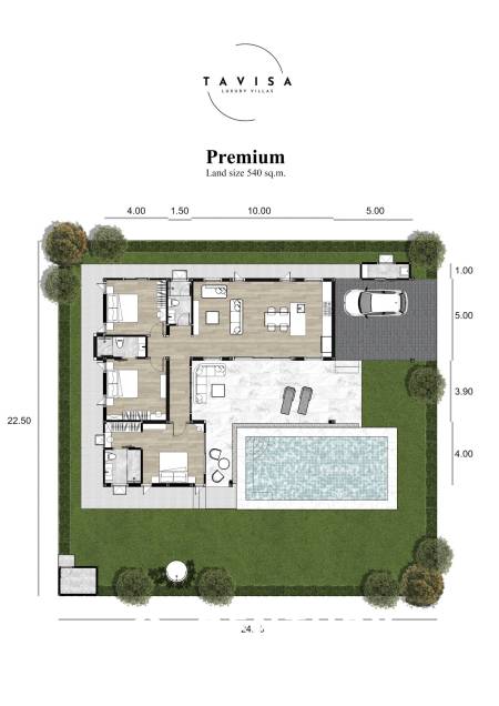 250 sqm Pool Villa in Thap Tai Hua Hin – Tavisa Luxury Villas, ( Type Premium )