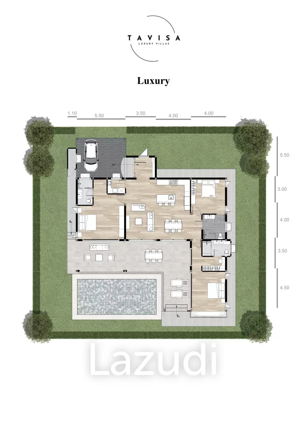 303.10 sqm Pool Villa in Thap Tai Hua Hin – Tavisa Luxury Villas ( Type Luxury )