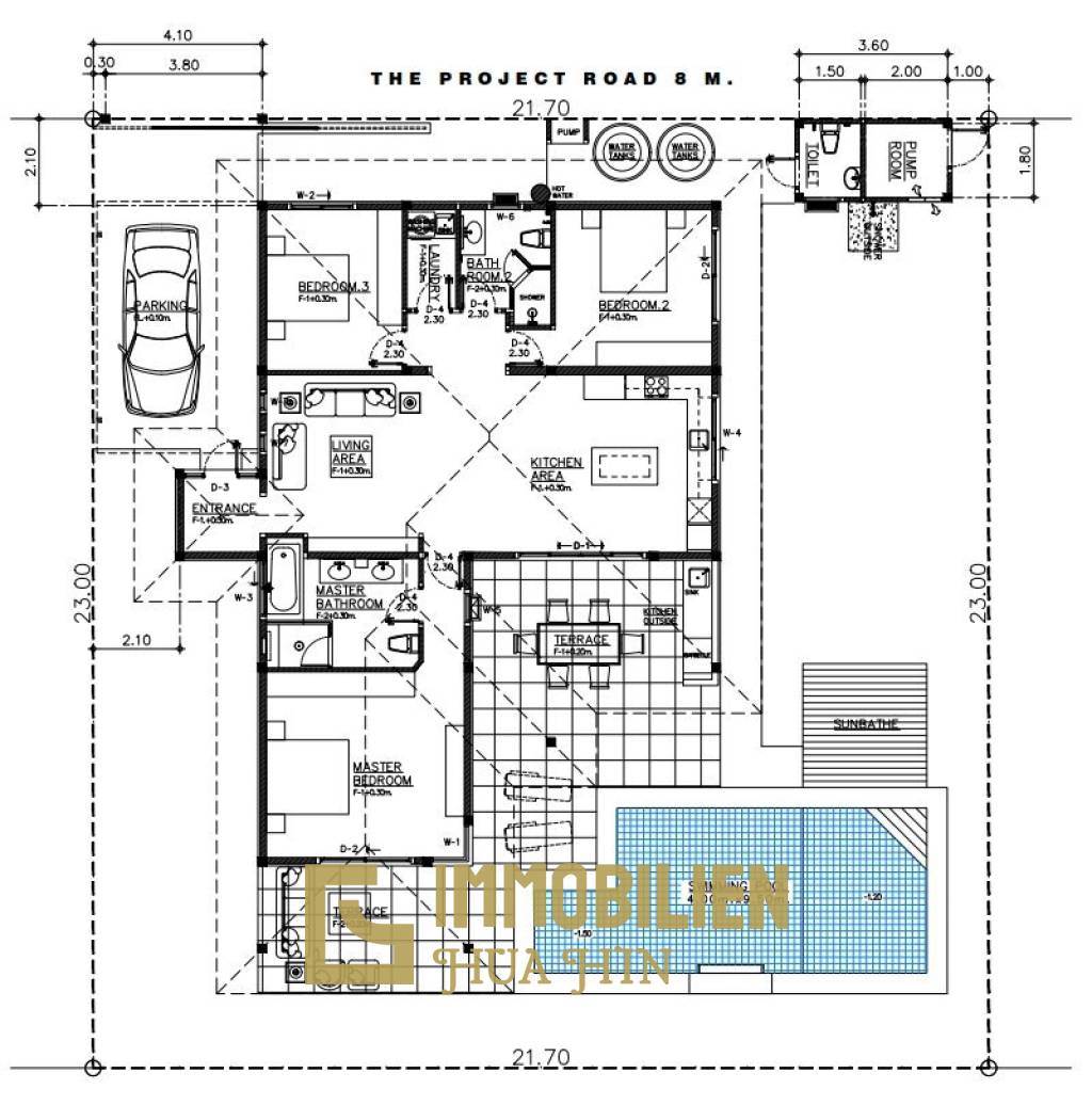 500 metro cuadrado 3 ` 2 Baño Villa de Venta