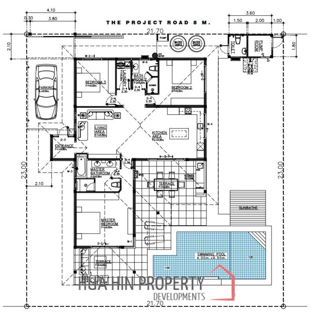 3 Bed 2.5 Bath 192 SQ.M Mali Vista Villa Signature Design