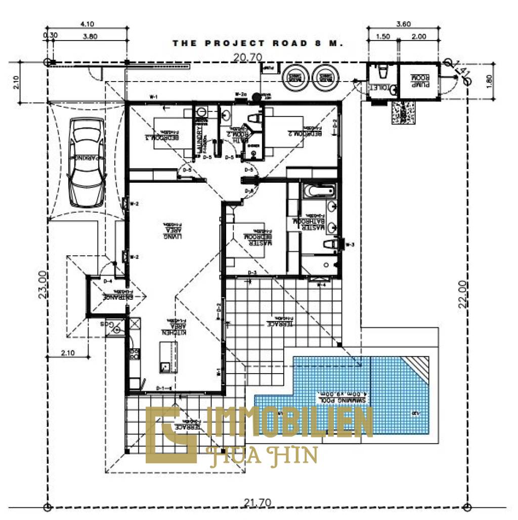 500 metro cuadrado 3 ` 2 Baño Villa de Venta