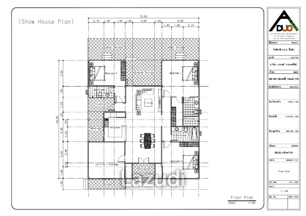4 Bed 3 Bath 250 SQ.M Weaver Villas