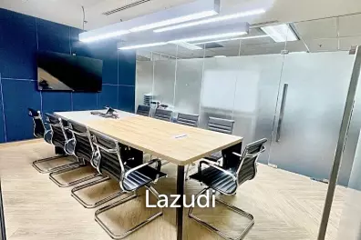 Office space 206 SQ.M for rent in Huaykwang