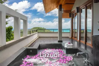 Seaview Villa In Exclusive Hilltop Estate