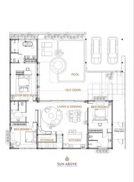 3 Beds 3 Baths 438 SQ.M. Tropicana Villa Phuket