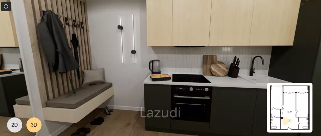 2 Bed 1 Bath 88 SQ.M. Serene Condo Layan