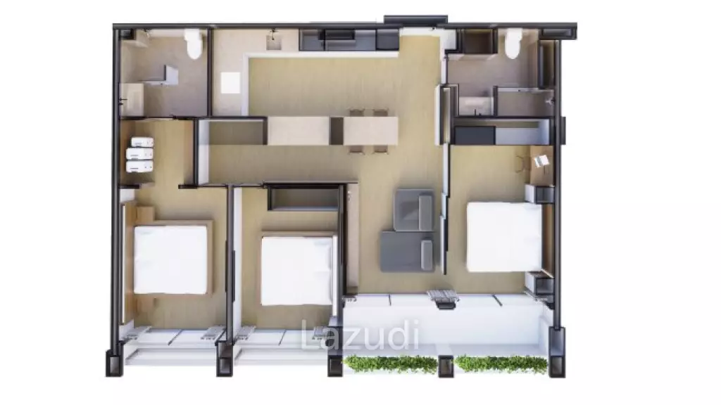 3 Bed 2 Bath 108 SQ.M Terra Grove Layan