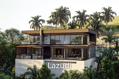 Sea View Villa 4 Bed 380 SQ.M Coco Tropical Bangpor Samui