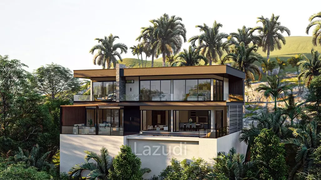 Sea View Villa 4 Bed 380 SQ.M Coco Tropical Bangpor Samui