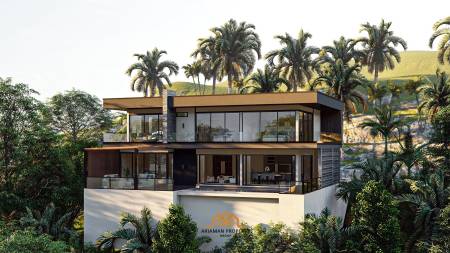 Sea View Villa 4 Bed 380 SQ.M Coco Tropical Bangpor Samui