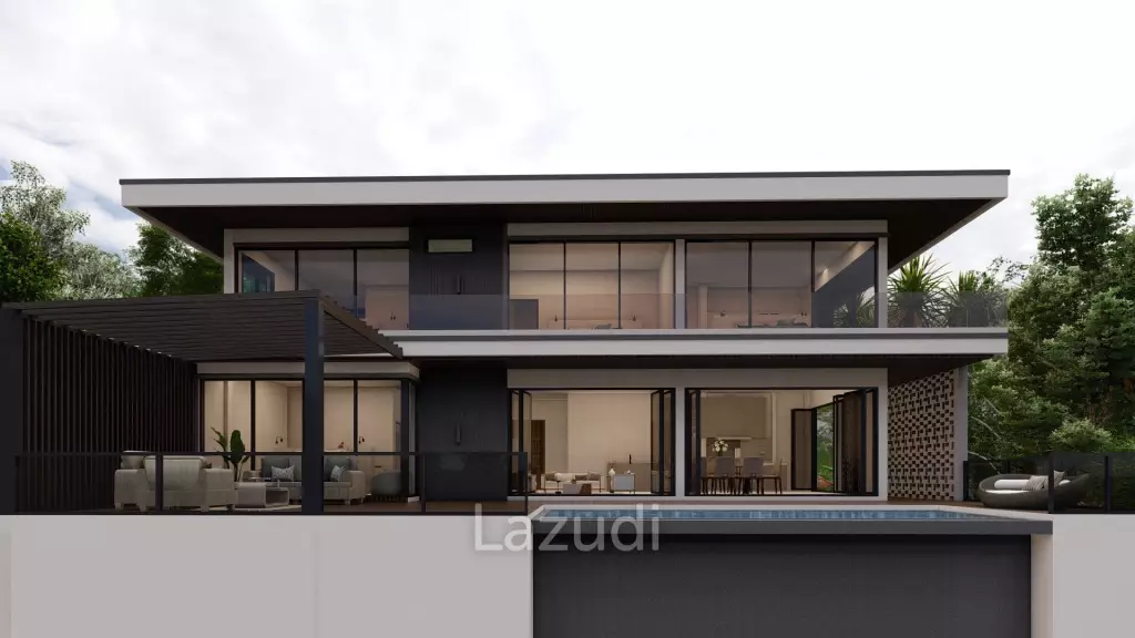 Sea View Villa 4 Bed 380 SQ.M Coco Tropical Bangpor Samui