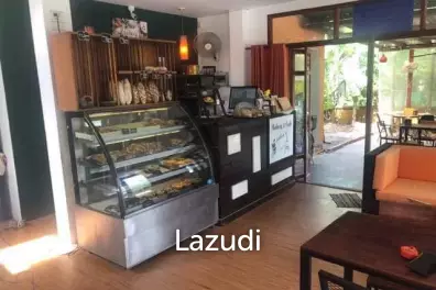 BAKERY on prime location with 2 Beds House on main the road in Koh Phangan with Freehold title