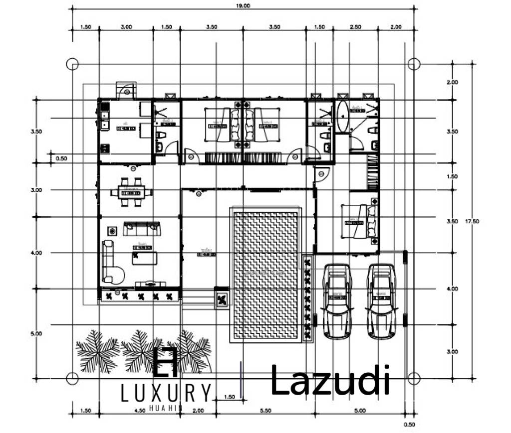 Вилла 372 кв.м. 3 Кровать 3 Ванна