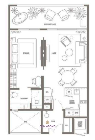 1 Bed 1 Bath 75 SQ.M The Standard Residences Bang Tao