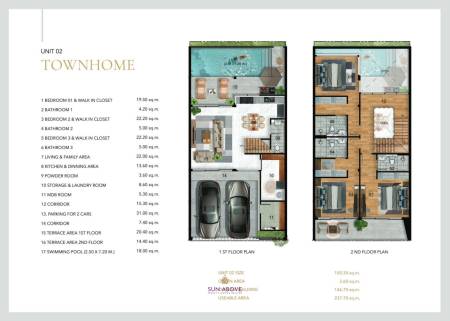 3 Bed 4 Bath 237.7 SQ.M. Wamdom Villas Rawai