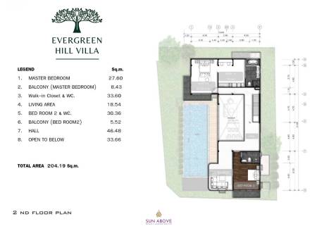 3 Bed 4 Bath 422.06 SQ.M. Evergreen Hill Villas